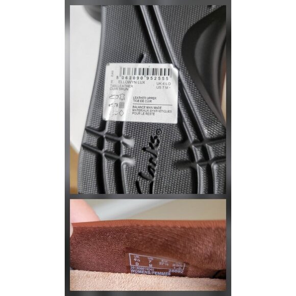 Clarks Collection Women's Brown ELLOWYN LUX Ultimate Control US 7M - Picture 8 of 8